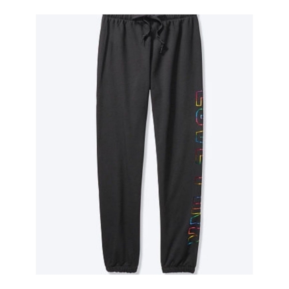 NWOT VS PINK Everyday Classic Rainbow ๐ Foil Lounge Pants - Picture 3 of 4